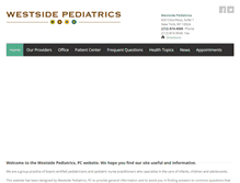 Tablet Screenshot of nywestsidepeds.com